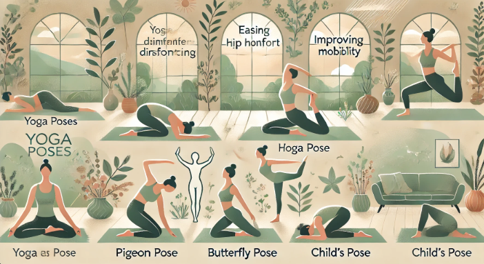 Yoga Poses for Easing Hip Discomfort and Improving Mobility