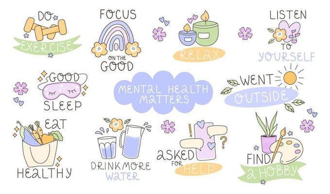 📌 Common Themes in Mental Health Clipart